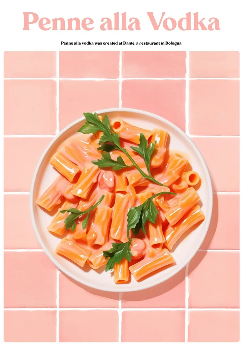 Boho Poster Club 3 Penne alla Vodka poster da Boho Print Collection
