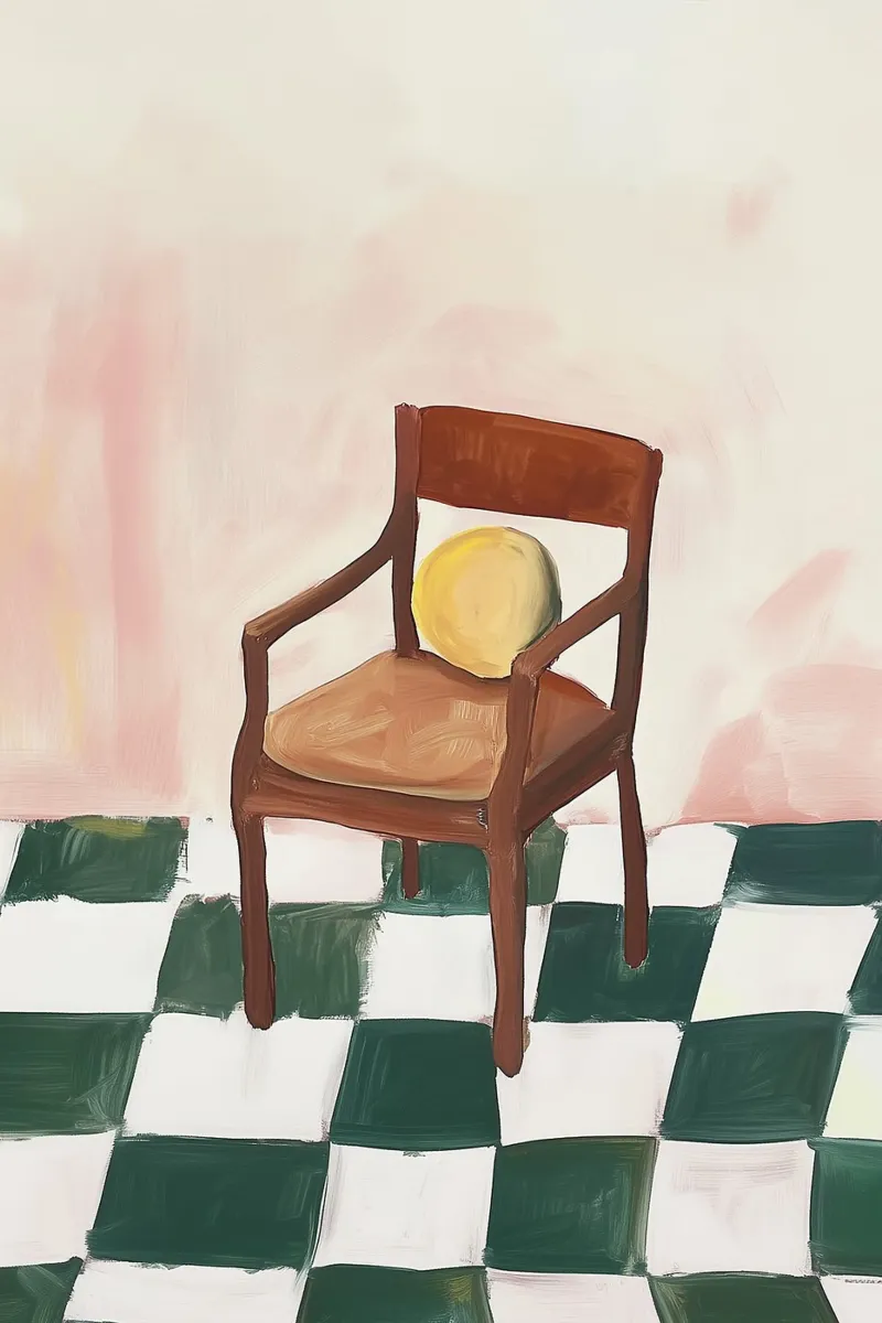 The Waiting Chair alu-dibond by BALIKA HOMES ART