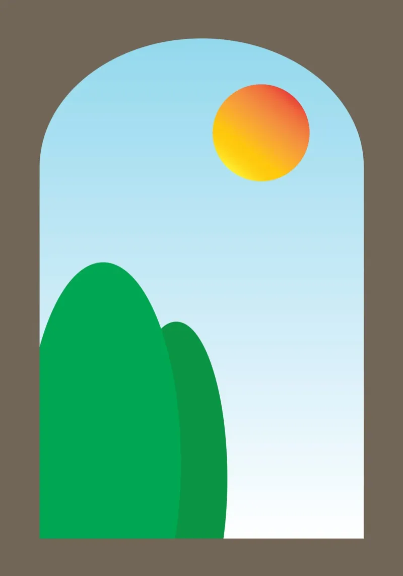 vue du matin depuis la fenêtre plexiglas de Toolee