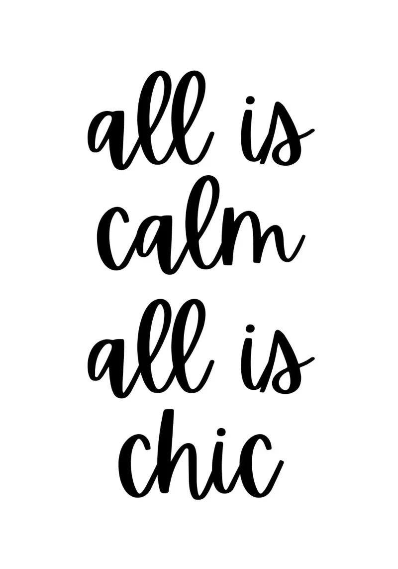 All is calm all is chic pellicola backlit da HolidaysCandyWalls