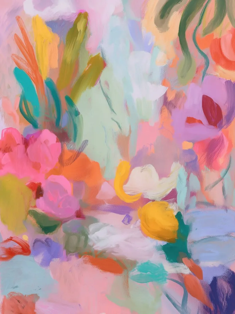 Sinfonia astratta di colori, rosa plexiglass da Carina Pop & Pastell