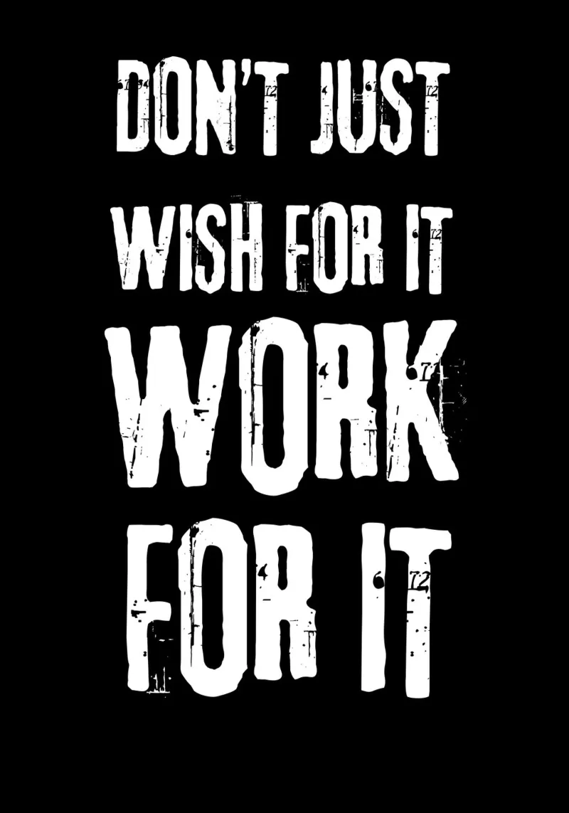 Work for it motivational poster alluminio dibond da vintageshop