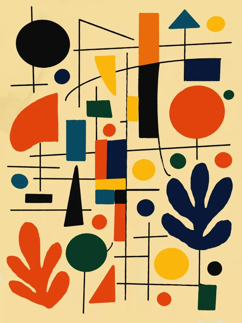 Astrazione geometrica colorata carta hahnemühle da Life of Pie