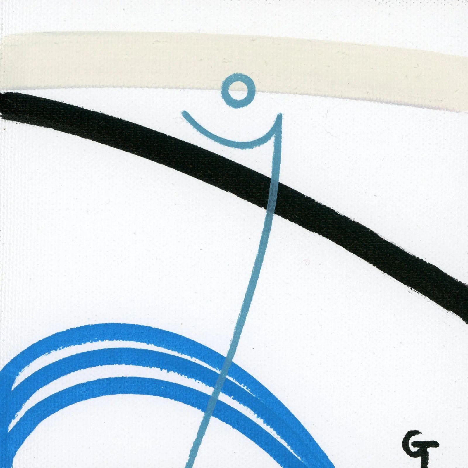Minimalist fish 1 alluminio dibond da gtobonart