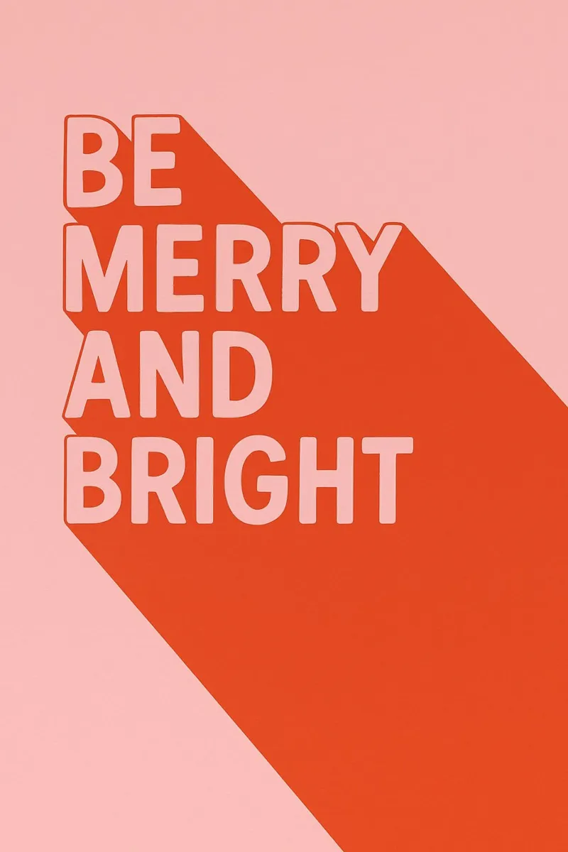 Be Merry and Bright carta hahnemühle da PurePeachChristmas