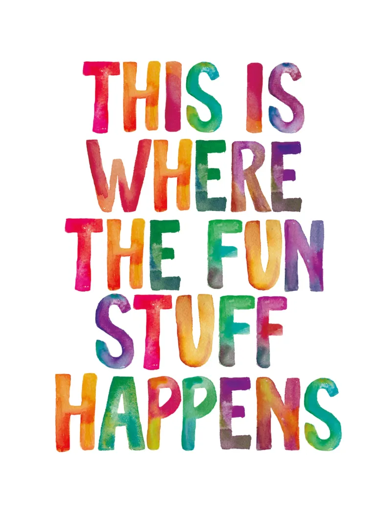 This is Where The Fun Stuff Happens canvas by THE MOTIVATED TYPE