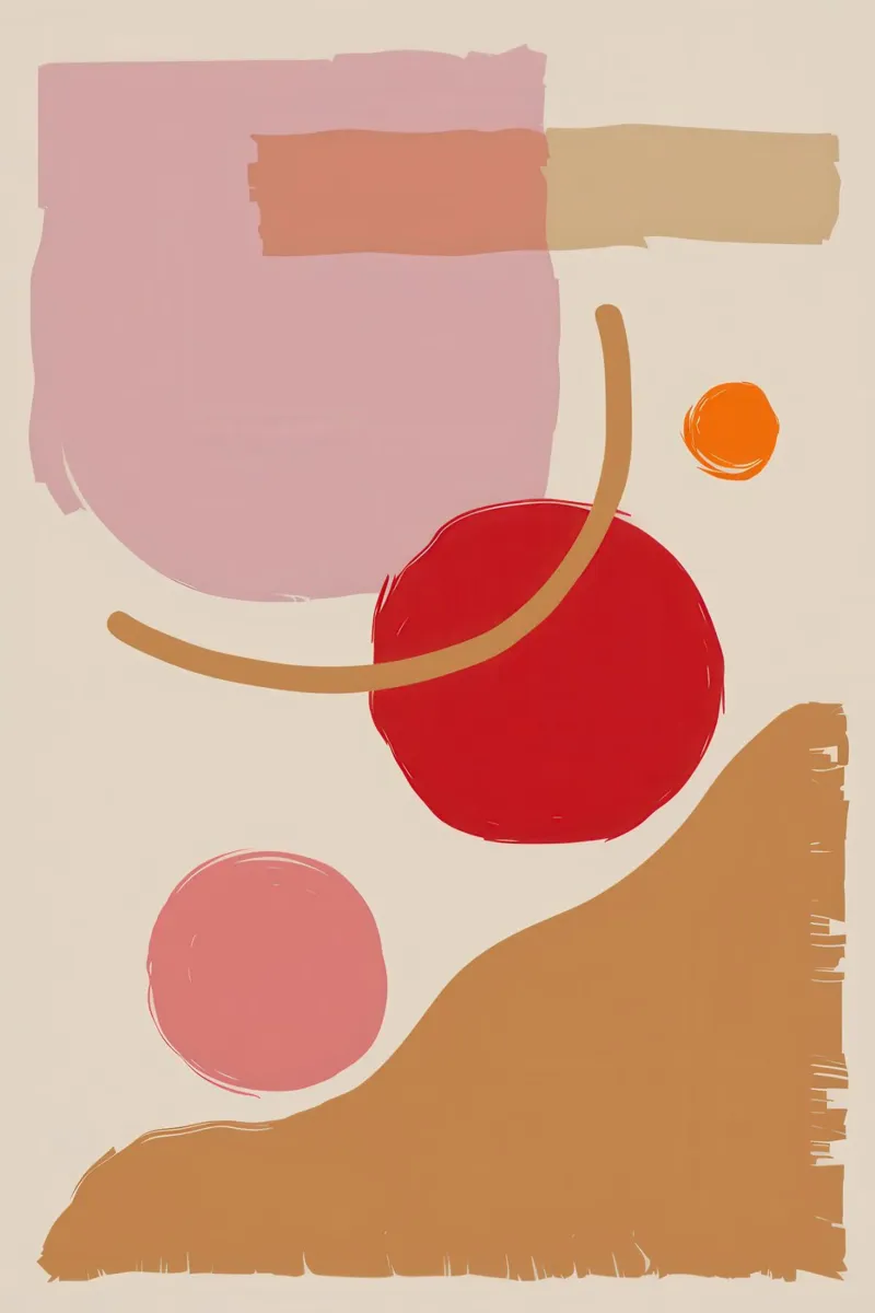 Blush Abstract Compositie backlit folie van Sun Riser