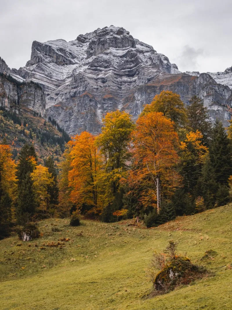 Herbst in den Bergen von Glarus, Schweiz Hahnemühle von mbgraphx2