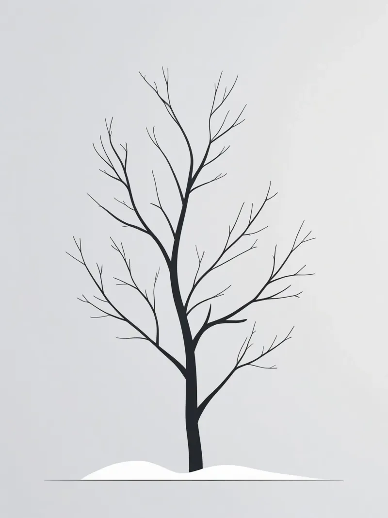 Bare Branch pellicola backlit da Botanical Gallery