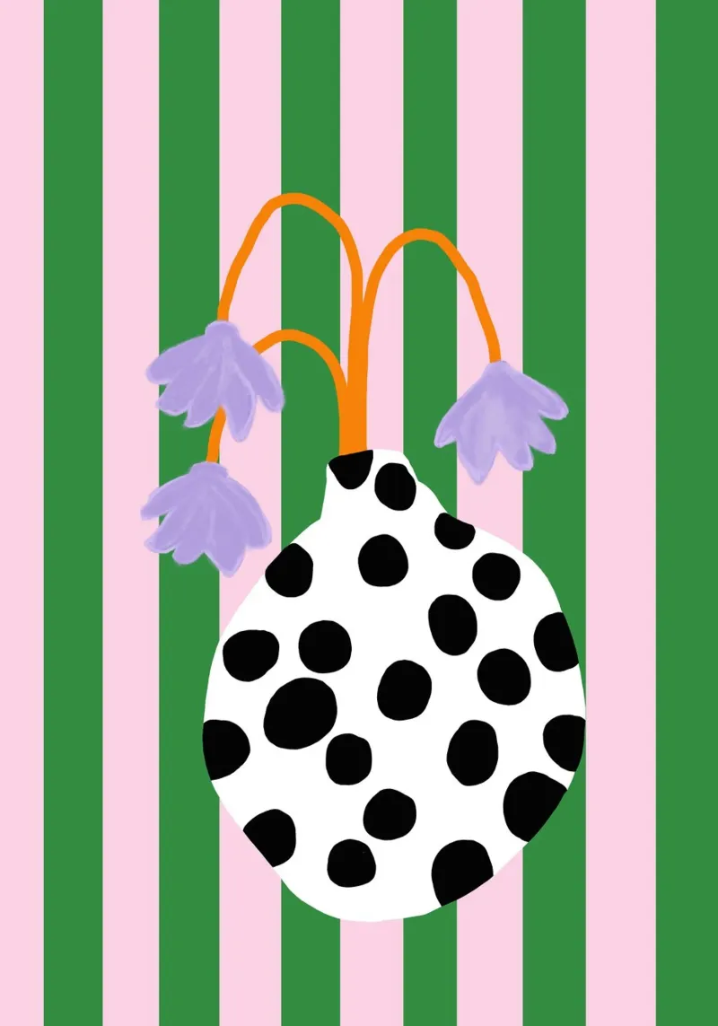 Vasenliebe dots tela da Hej Ibiza by Ute Arnold
