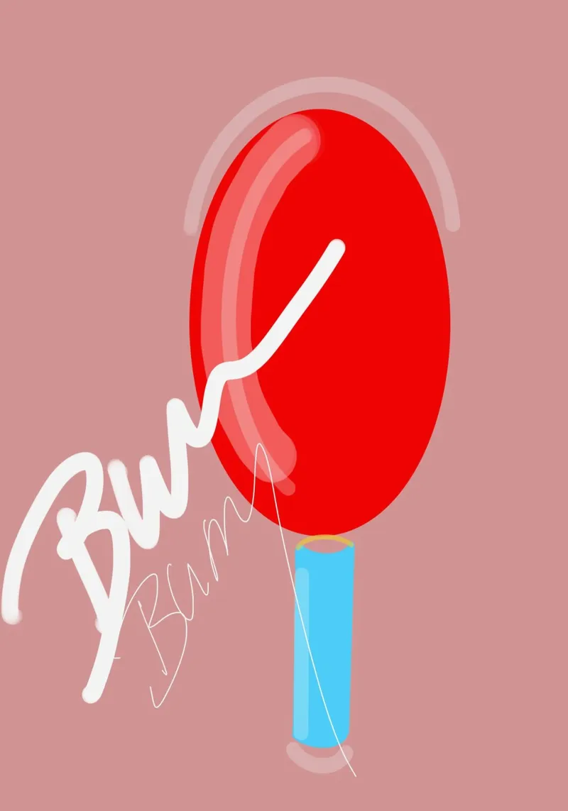 Eiscreme Bumi Bumi poster con telaio in plastica da Hej Ibiza by Ute Arnold