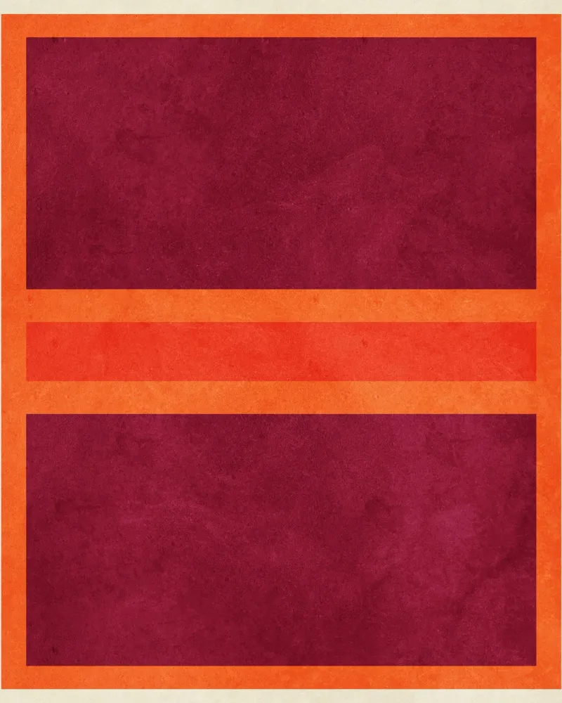 Abstract  Untitled R07 canvas by Shapes and Flowers
