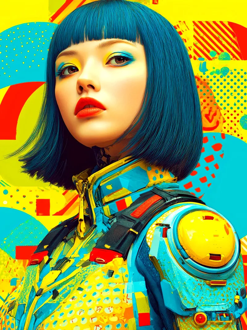 Ragazza colorata plexiglass da Puschkinowa