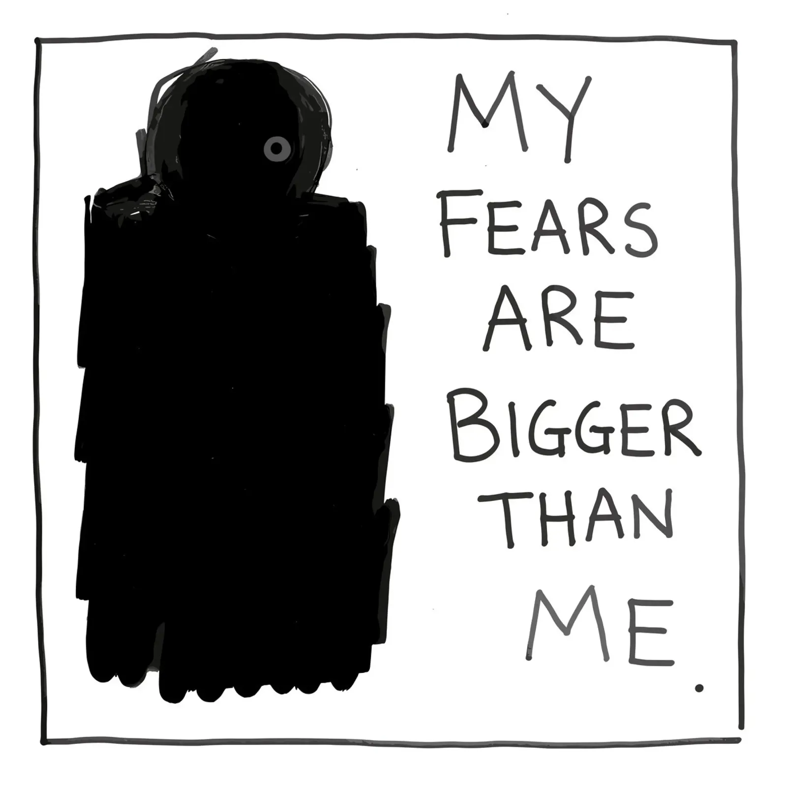 My Fears Are Bigger Than Me canvas van vintageshop