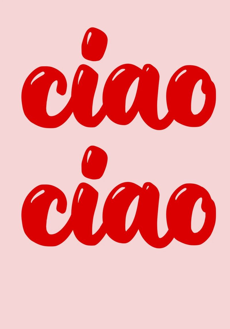 Ciao Ciao plexiglass da Hej Ibiza by Ute Arnold