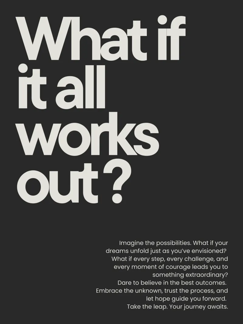 What if it all works out - dark carta hahnemühle da NoordalLiving