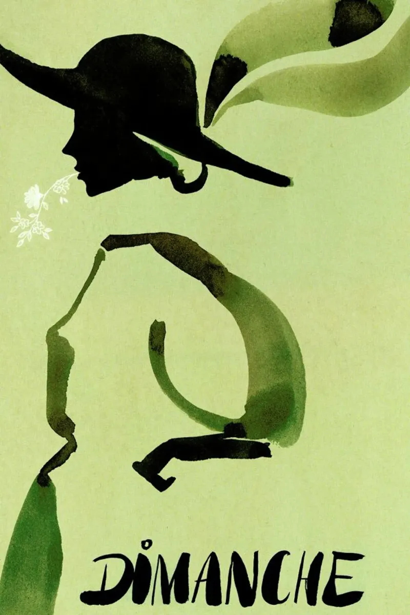 Dimanche poster con telaio in plastica da Ekaterina Koroleva
