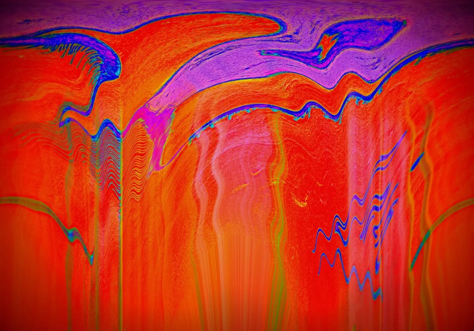 abstract dripping paints pannello forex da artshop