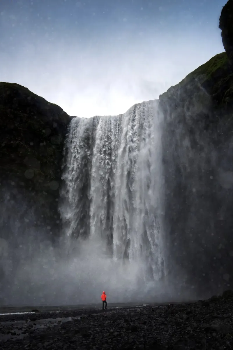 Huge Waterfall pellicola backlit da Fjöllart