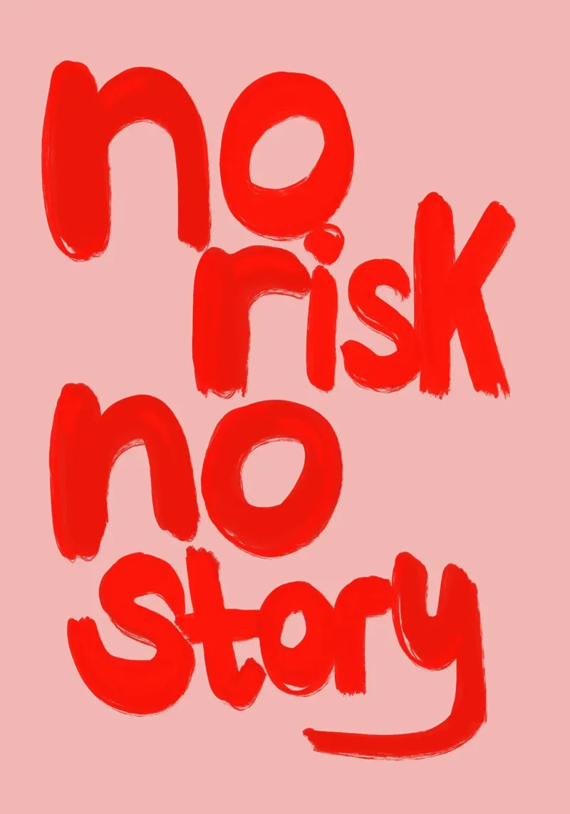 no risk no story pellicola backlit da Hej Ibiza by Ute Arnold