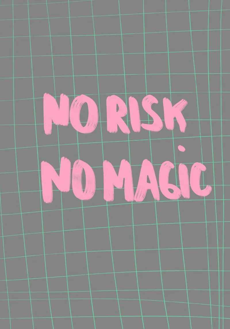 no risk no magic pellicola backlit da Hej Ibiza by Ute Arnold