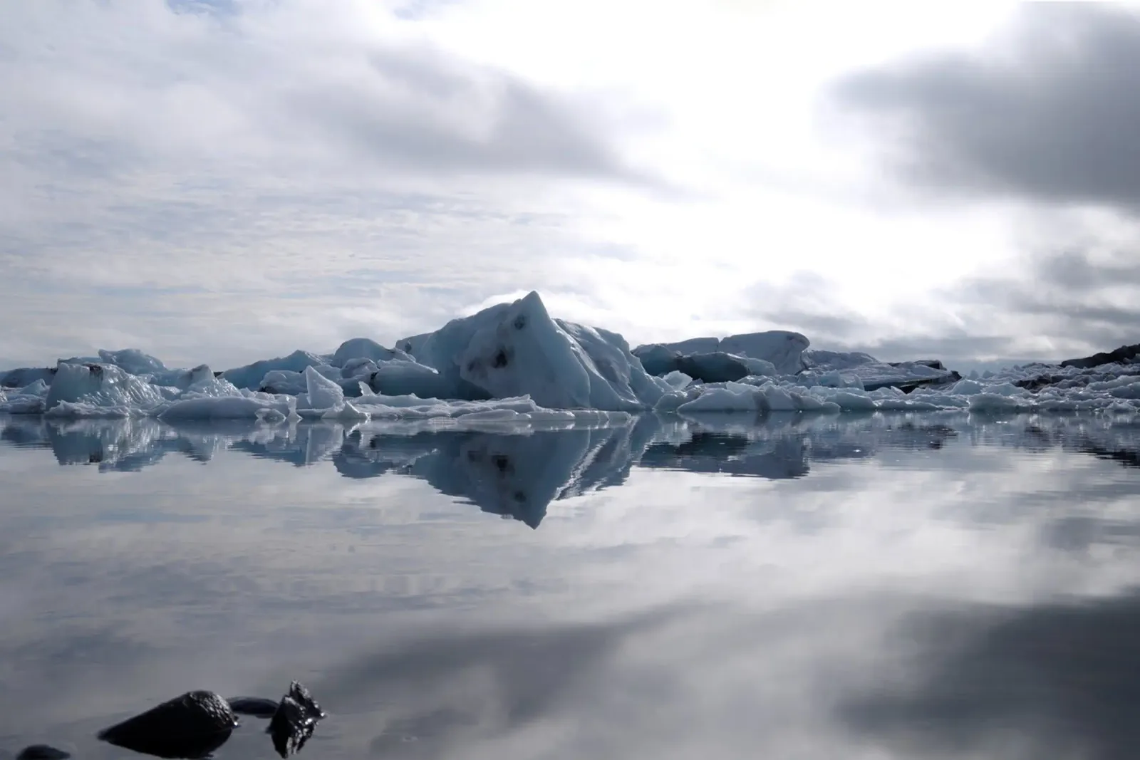 Jökulsárlón Glacier Lagoon canvas by Fjöllart