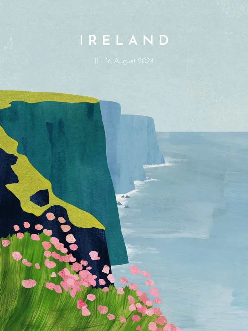Ireland Personalized Travel Poster forex plate by Henry Rivers