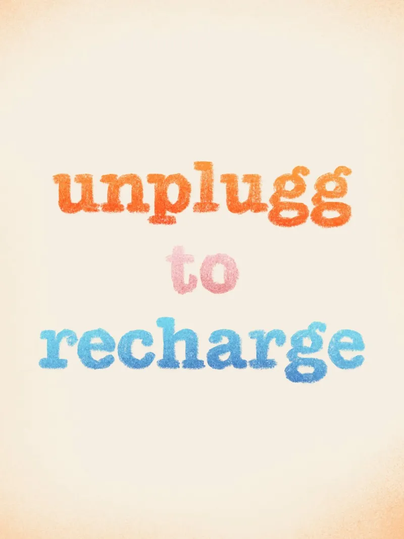 Unplugg to Recharge alluminio dibond da nicigabrieldesigns