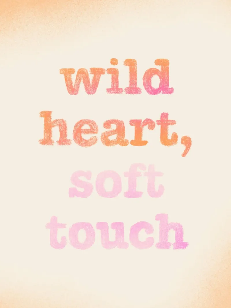 Wild heart, soft touch plexiglass da nicigabrieldesigns