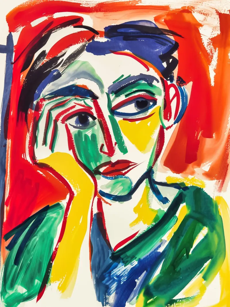 Think Positive | Omaggio a Ernst Ludwig Kirchner poster da Autofocus