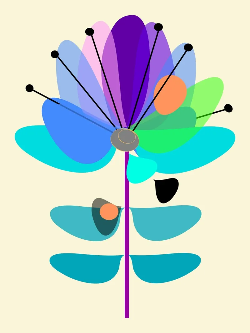 Multicolor Bloom carta hahnemühle da MirimoDesign