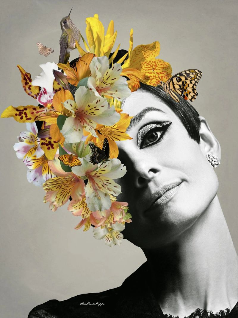 Audrey Yellow Leinwand von Ana Paula Hoppe