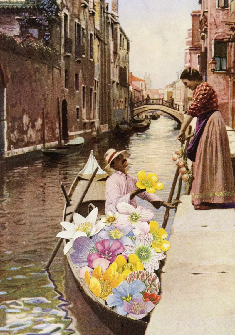 Il corteggiatore II alluminio dibond da Cassia Beck Collage