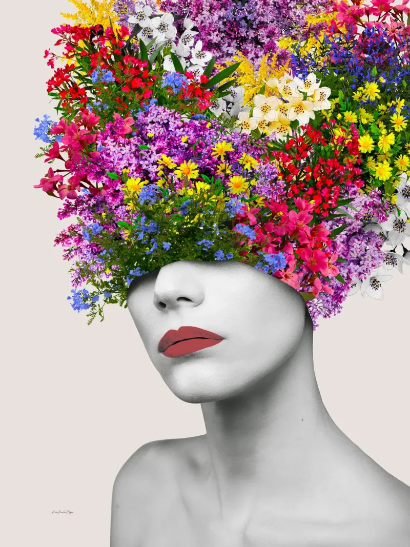 Broadway Bouquet poster con telaio in plastica da Ana Paula Hoppe