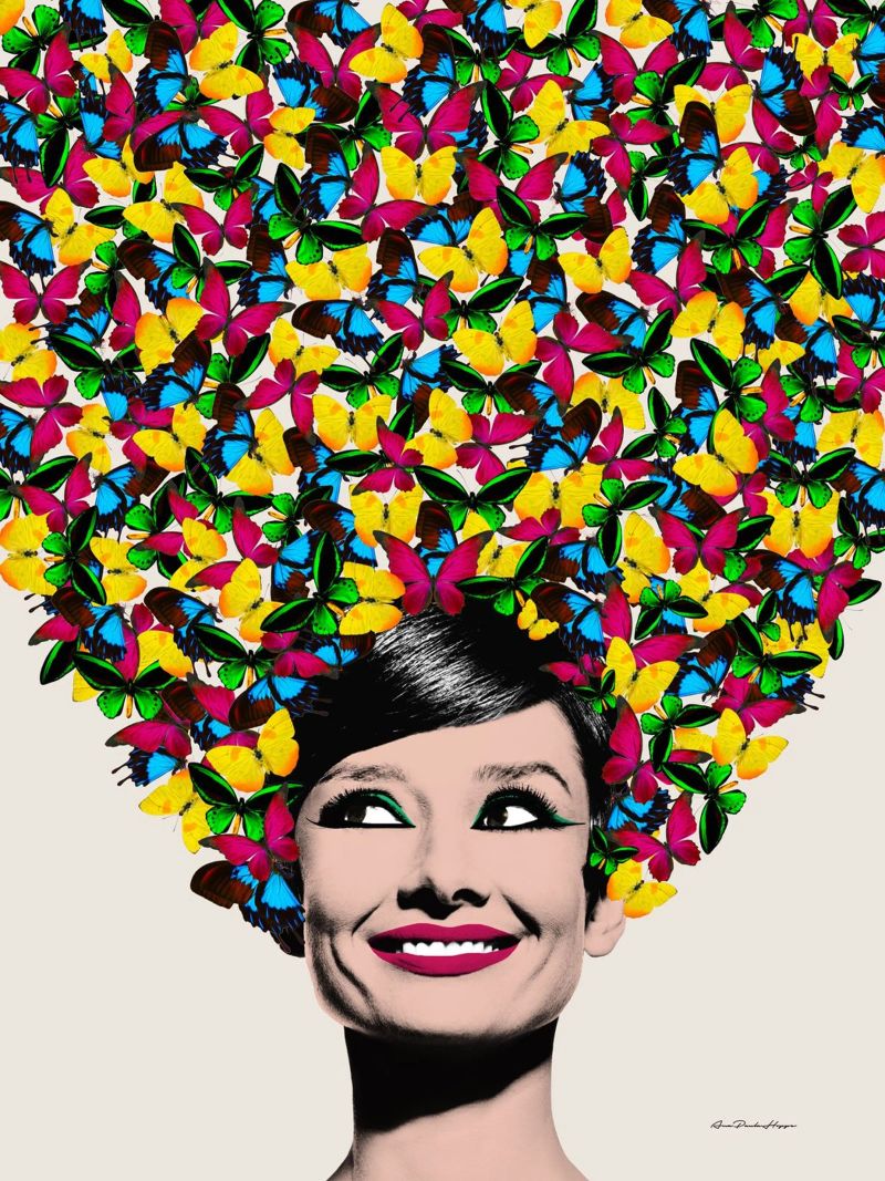 Butterflies in Audrey Poster von Ana Paula Hoppe