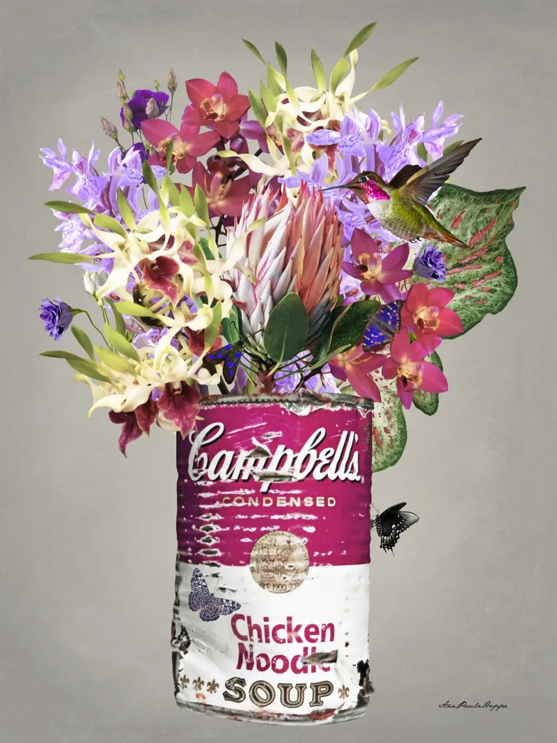 Campbell´s Protea poster con telaio in alluminio da Ana Paula Hoppe
