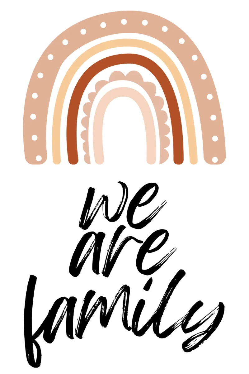 We are Family poster da NORDLICHT DESIGNS