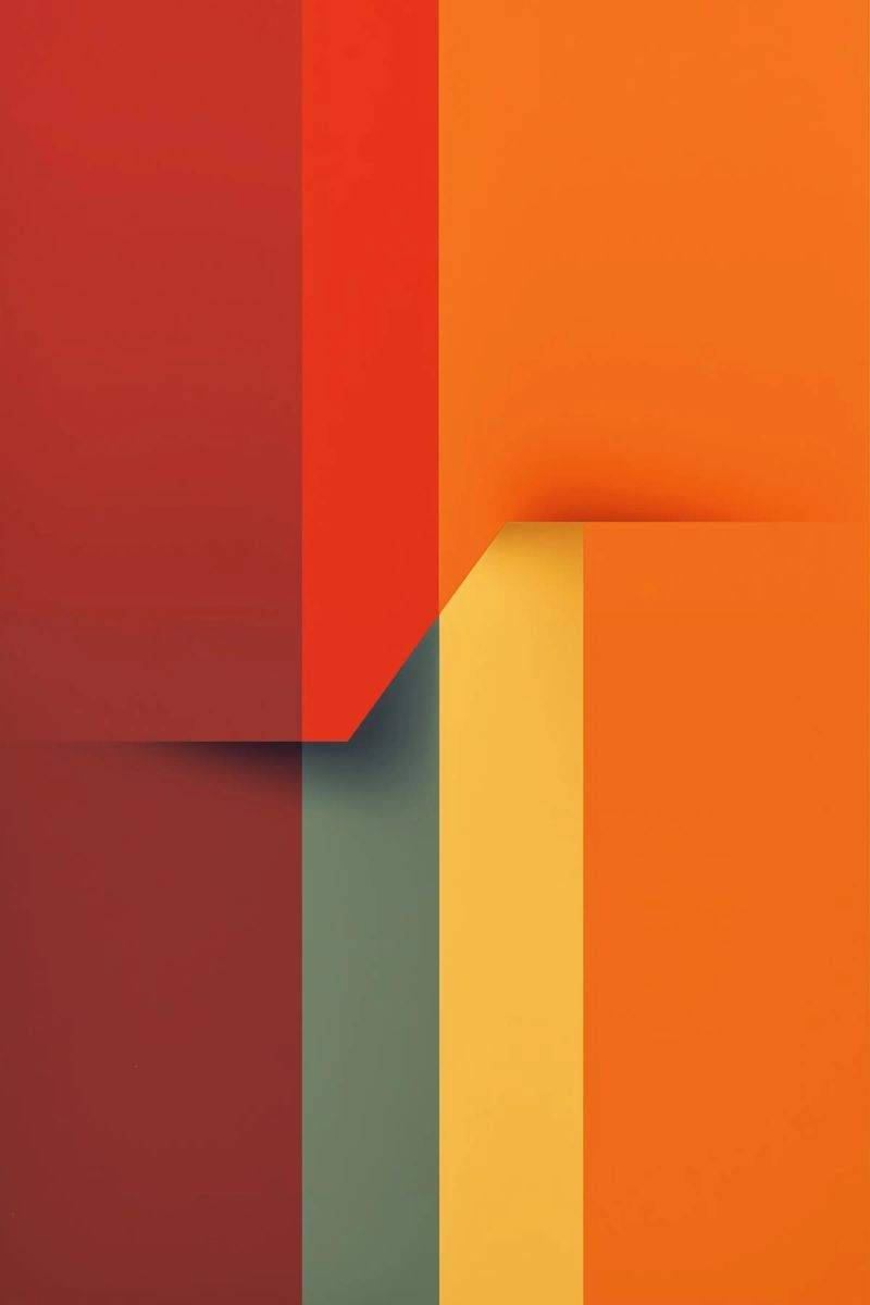 Minimalistic Abstract Retro Poster Cut Design pellicola backlit da Autofocus