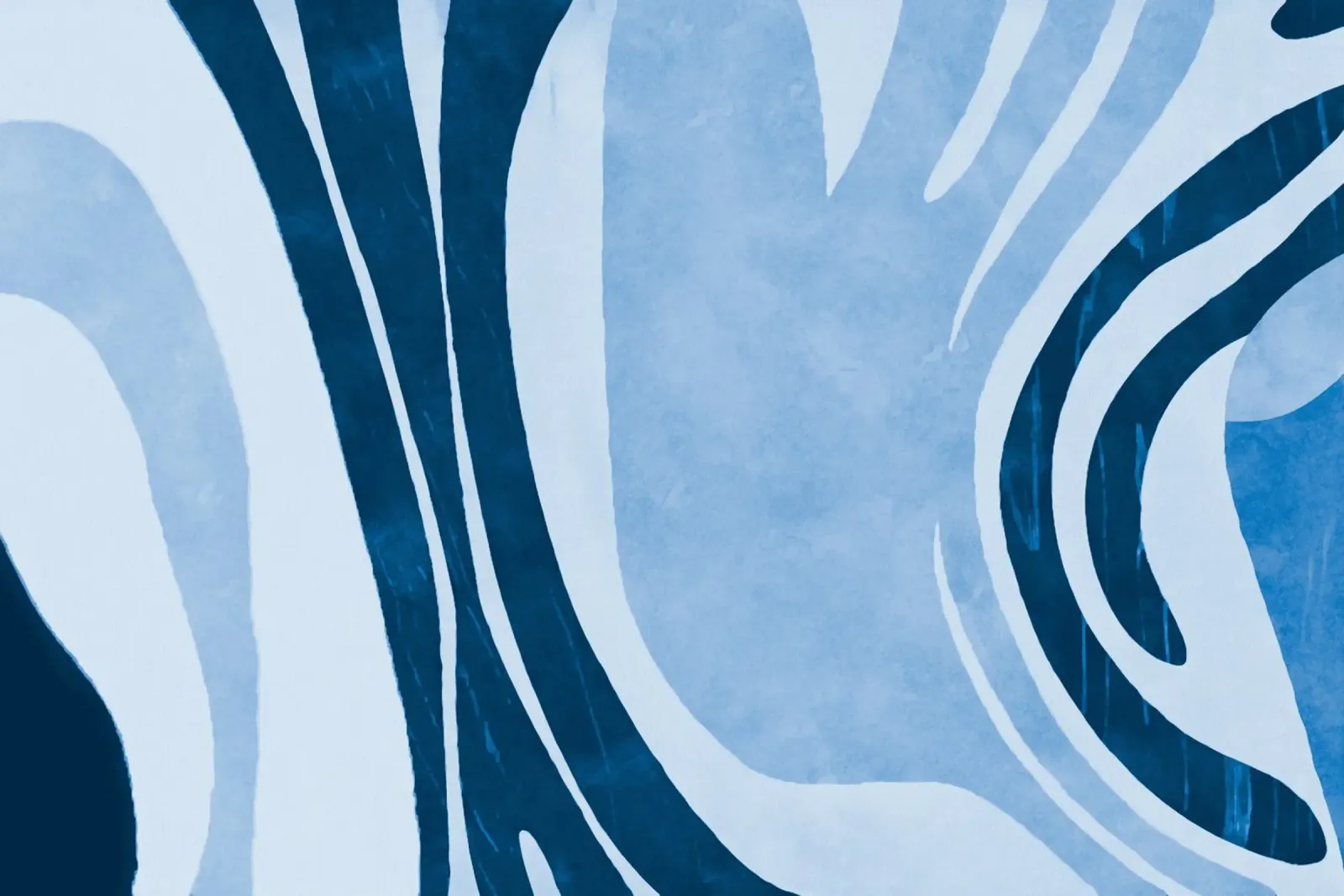 Forme contemporanee e forme blu pellicola backlit da Andrea Haase Modern Home