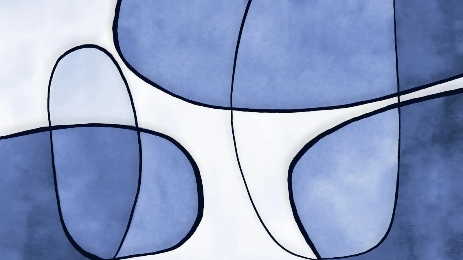 Blu astratto plexiglass da Andrea Haase Modern Home