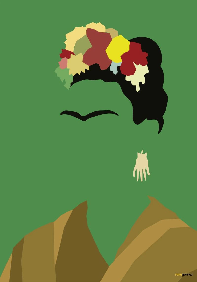 Frida Kahlo Poster von Rafa Gomes
