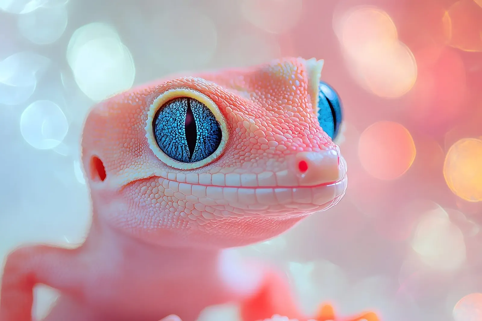 Die pinkfarbene Echse Hahnemühle von M-Ulrich-Digital Art