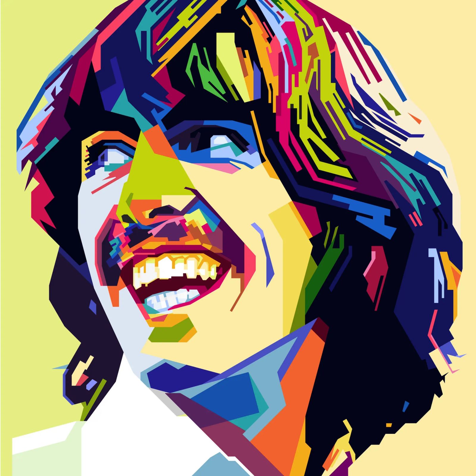 G Harrison Style WPAP pellicola backlit da SW Artwork