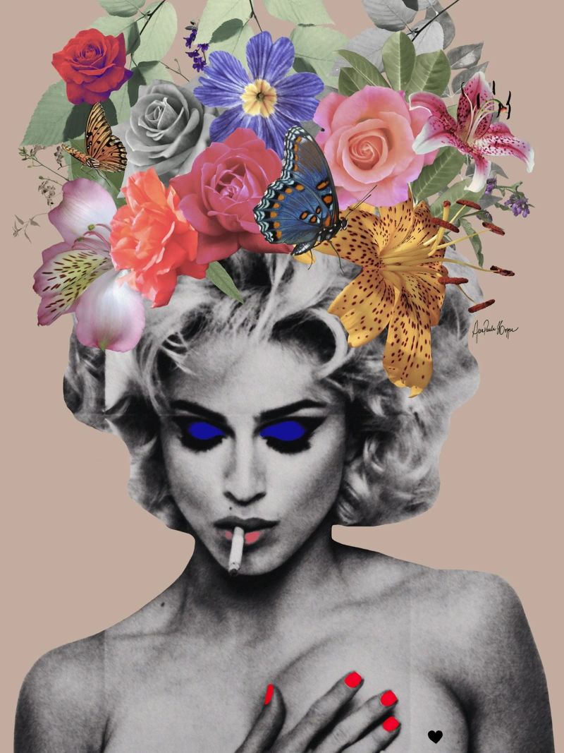 M de Madonna Leinwand von Ana Paula Hoppe
