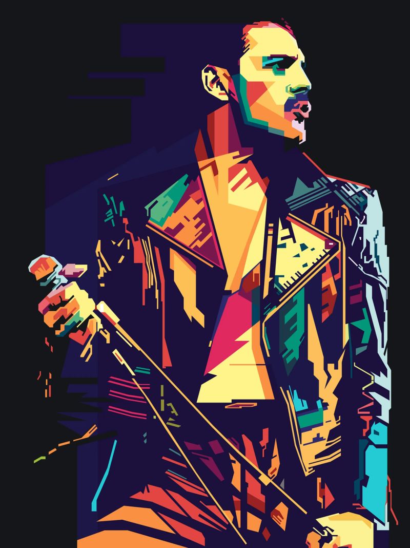 Freddie 4rever Style WPAP Poster von SW Artwork