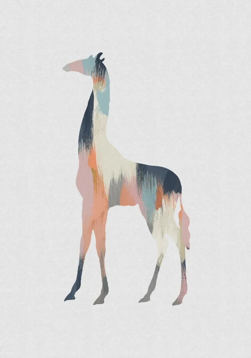 Pastel Giraffe backlit film by Orara Studio