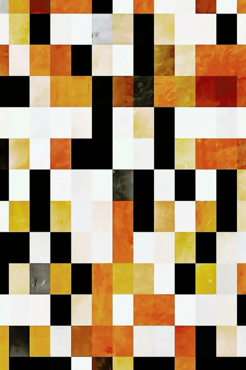 Orange Squares pellicola backlit da In Full Color