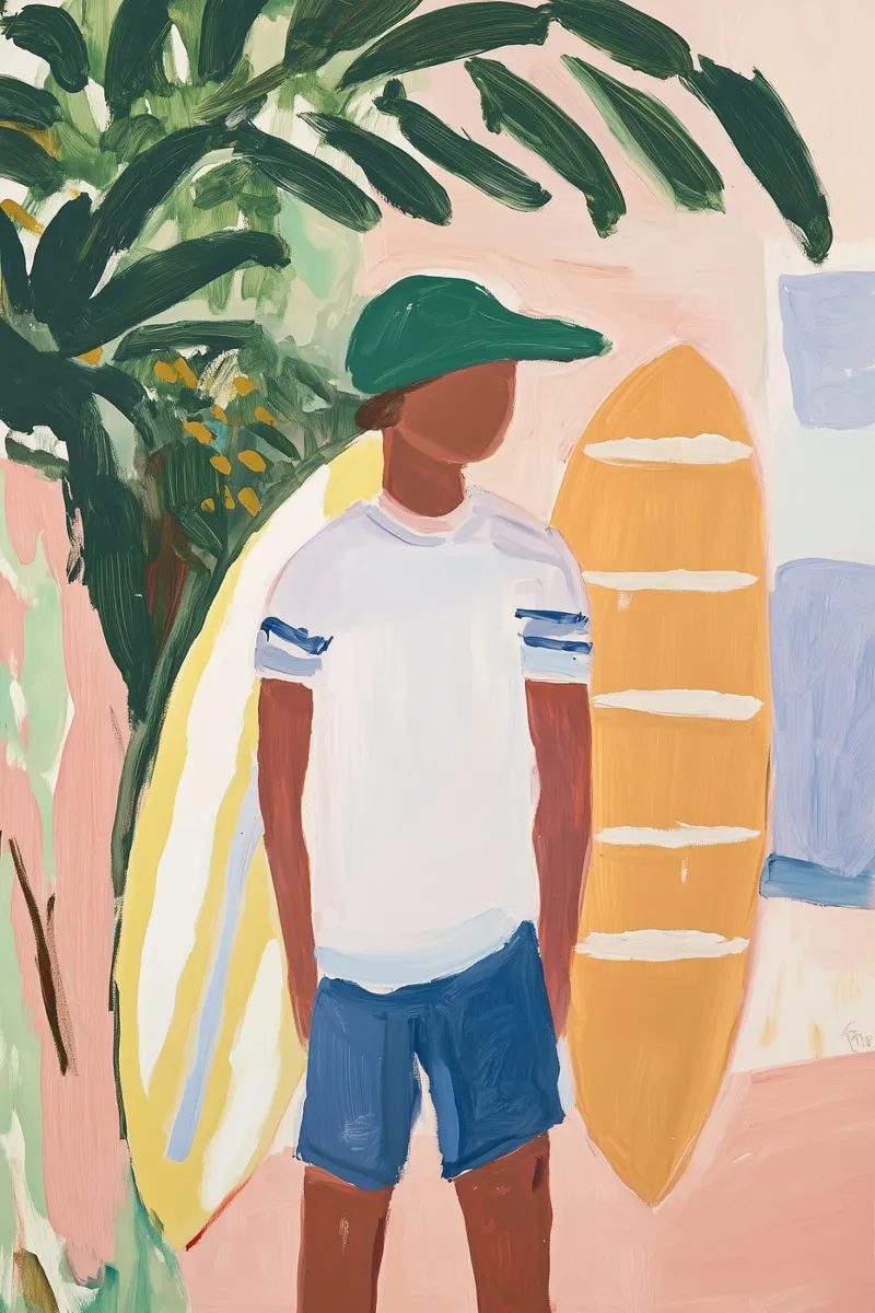 The Surfer's Pause II plexiglass da BALIKA HOMES ART