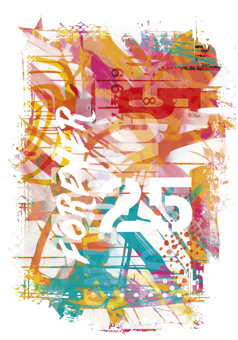 Modern Typo Mix Forever 25 canvas with Floater frame by Andrea Haase Modern Home