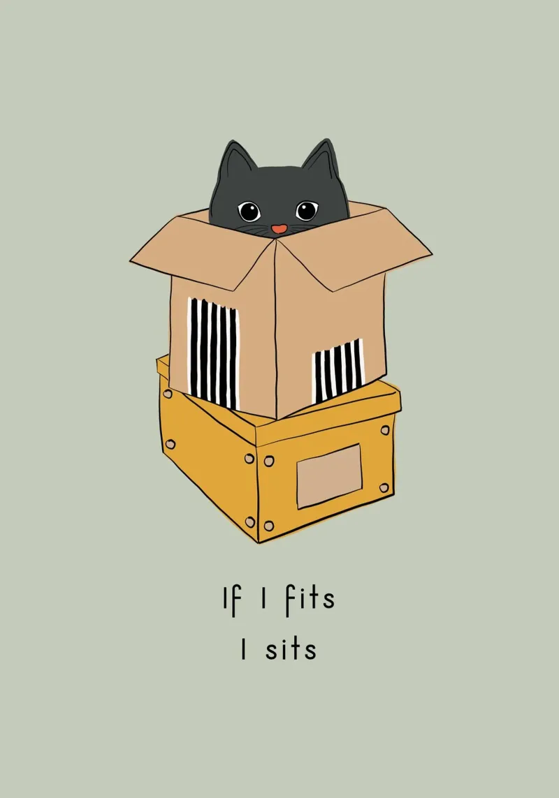 Citazione di gatto - Se mi adatto poster da Orara Studio